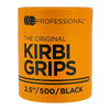 LJ Professional - 2.5" Waved Kirbi Grips - Black (500pcs)