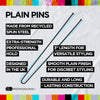 LJ Professional - 3" Plain Pins - Blonde (500pcs)