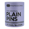 LJ Professional - 3" Plain Pins - Blonde (500pcs)