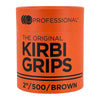 LJ Professional - 2" Waved Kirbi Grips - Brown (500pcs)