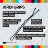 LJ Professional - 2.5" Waved Kirbi Grips- Blonde (500pcs)