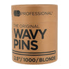 LJ Professional - 2.5" Wavy Pins - Blonde (1000pcs)