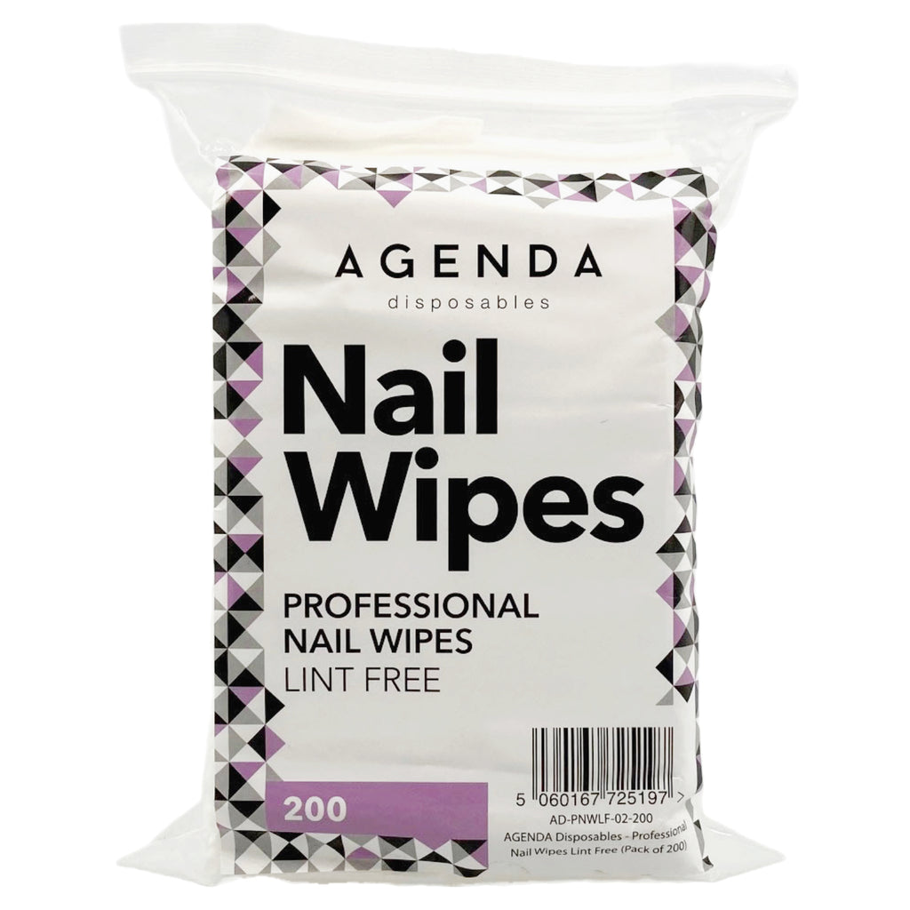 AGENDA Disposables - Professional Nail Wipes Lint Free (Pack of 200)