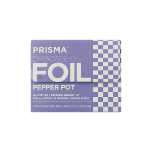 Prisma - Embossed Foil - Pepper Pot - Purple & White (127mm X 100m)